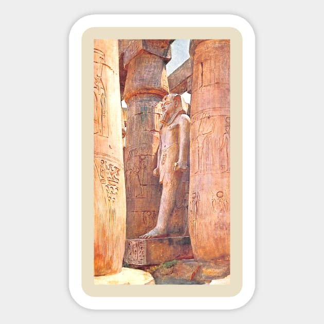 Statue Of Ramses II at Luxor Temple in Egypt Sticker by Star Scrunch